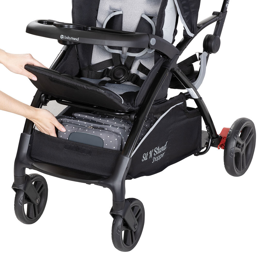 Baby Trend Sit N Stand Shopper Stroller/Pram w/Canopy Kids/Baby/Toddler Moondust — image 8