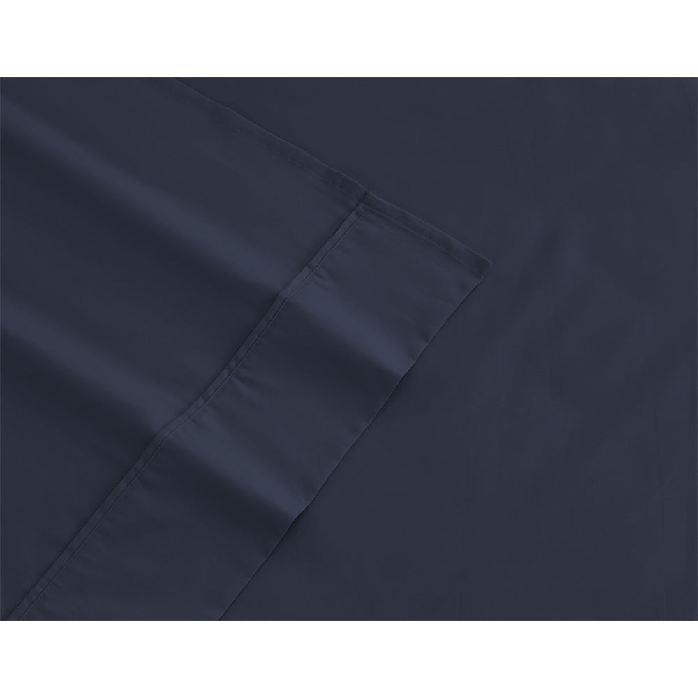 Ardor King Bed Fitted Sheet Set w/Pillowcases 1000TC Cotton Rich Midnight Navy — image 2
