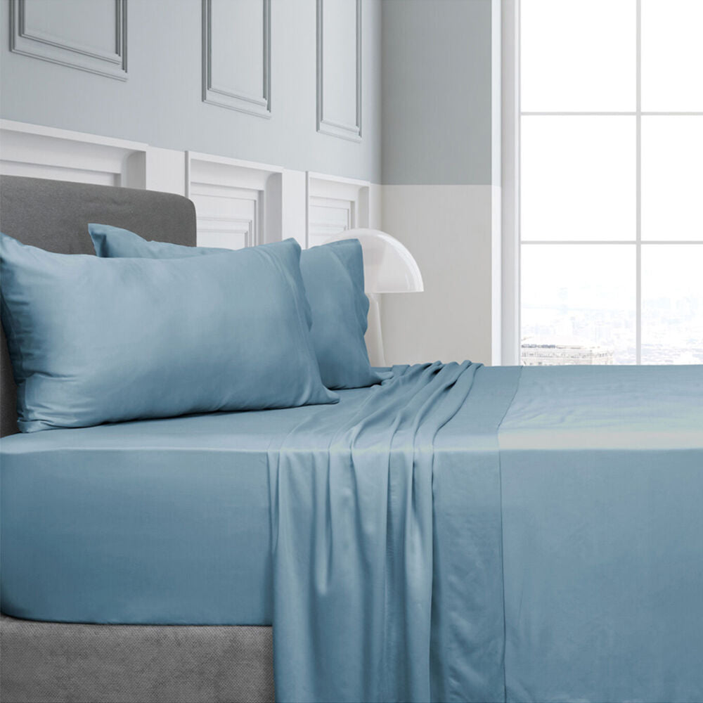 Elan Bamboo Innovations Bed Sheet Set Denim Blue