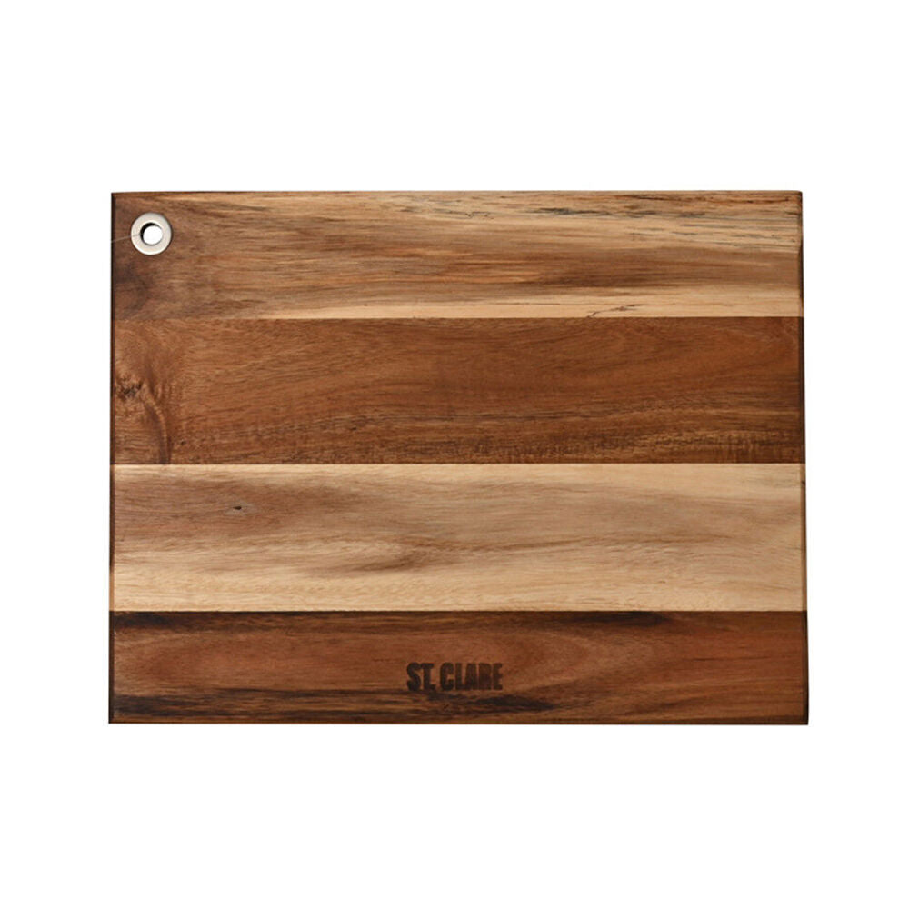 ST. Claire Acacia Chopping Board Home Kitchen Cutting Block 27x22.5x1.25cm