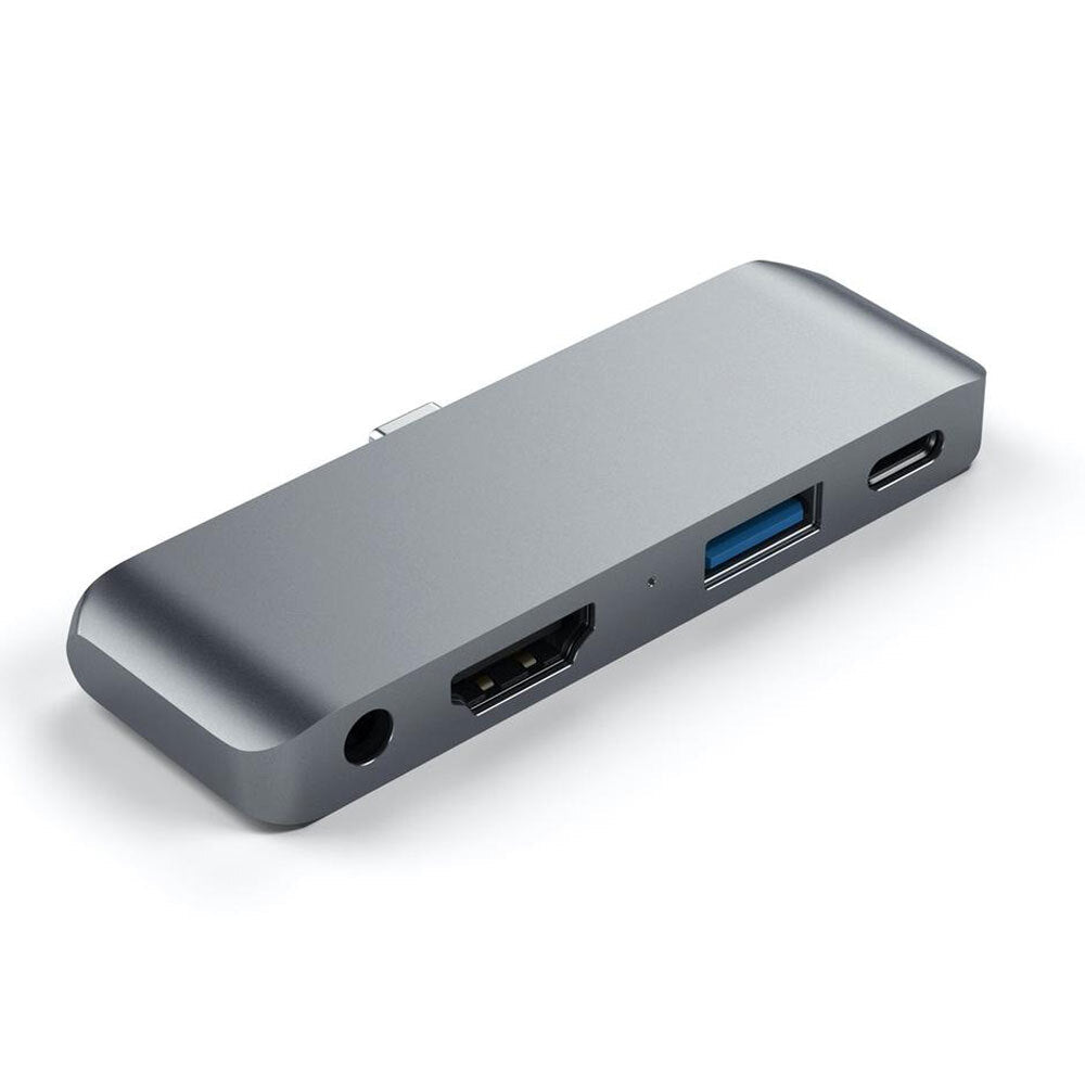 Satechi USB-C Mobile Pro Hub Adapter/Splitter w/ 4K Hdmi/usb 3.0 Port Space Grey