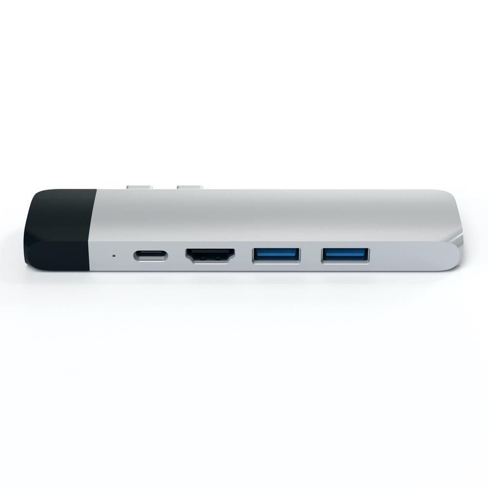 Satechi USB-C Pro Hub w/4K HDMI/USB-A/USB-C/SD/Micro SD/Ethernet Adapter Silver — image 2