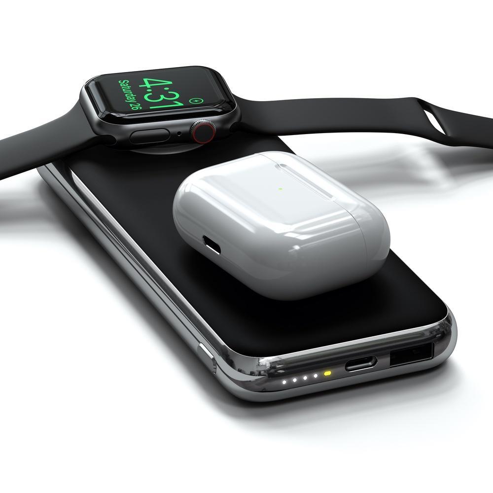 Satechi Quatro Wireless/USB-C Charging Power Bank 18W 10000mAh for Apple Devices — image 2
