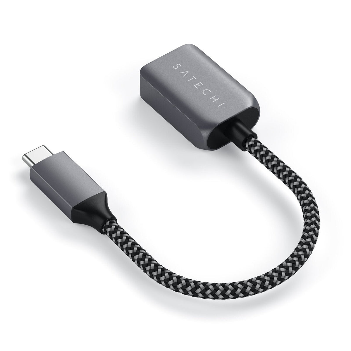 Satechi Type-C/USB-C Male to USB-A 3.0 Female OTG Adapter Convertor Port Silver — image 2