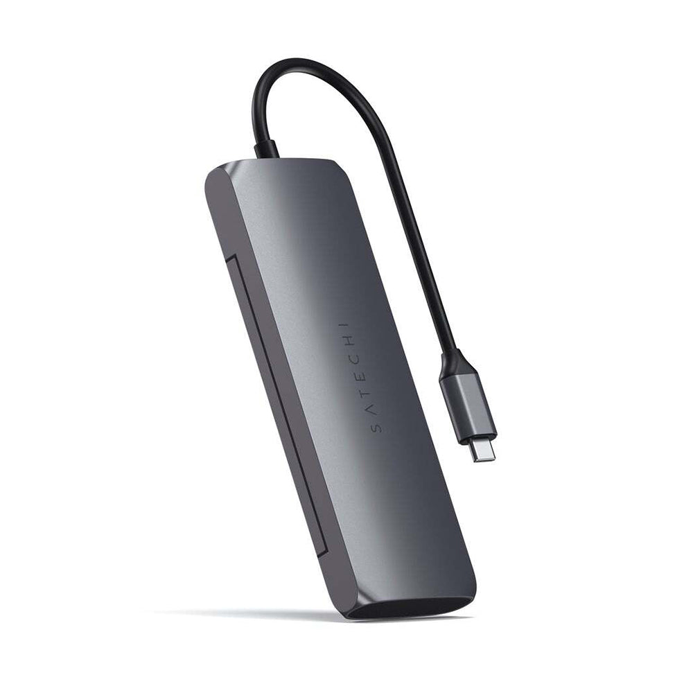 Satechi Hybrid Space Grey USB-C Male To Female Multiport Adapter w/SSD Enclosure — image 2
