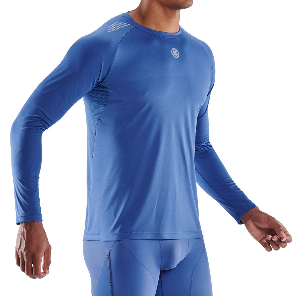 Skins Series 3 Mens L Long Sleeve Top Sport Activewear/Training/Gym/Fitness Blue — image 3