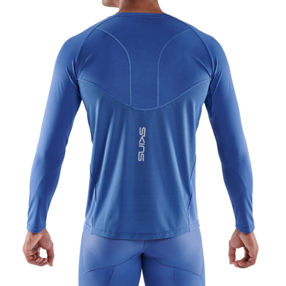 Skins Series 3 Mens L Long Sleeve Top Sport Activewear/Training/Gym/Fitness Blue — image 5