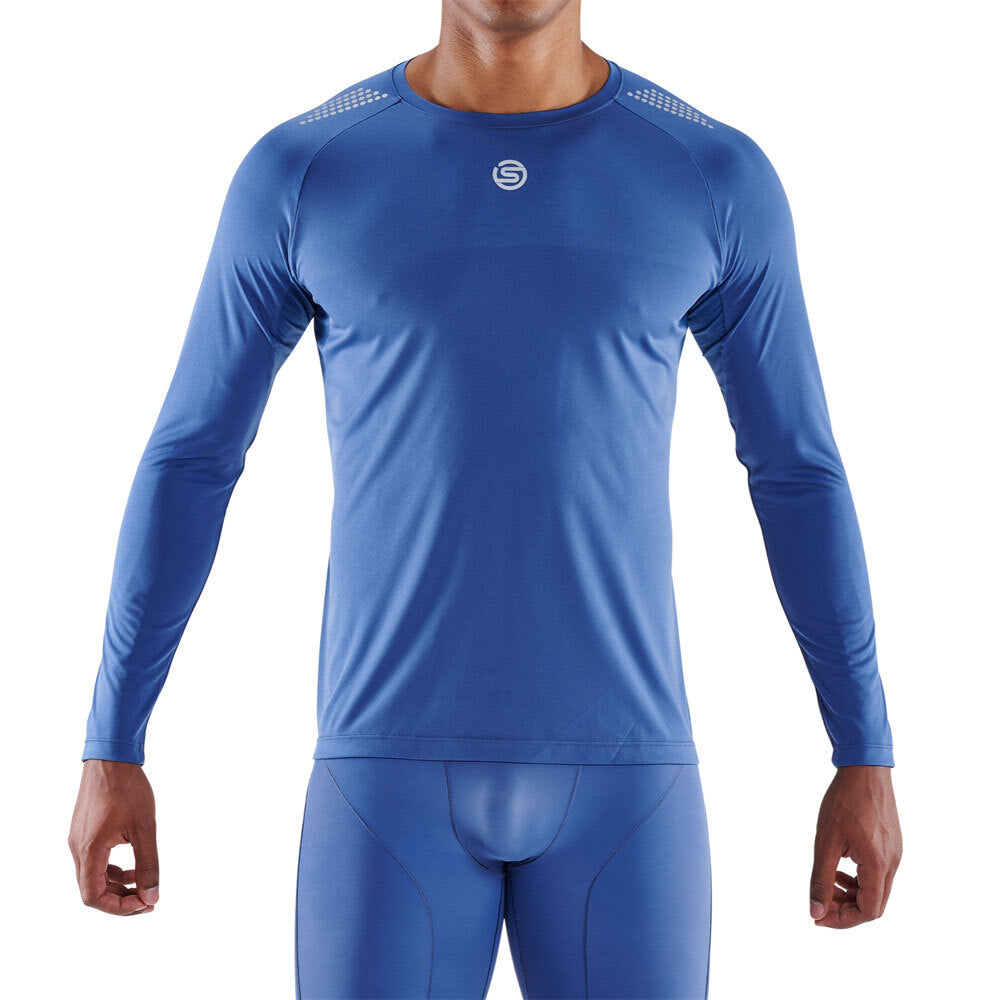 Skins Series 3 Mens L Long Sleeve Top Sport Activewear/Training/Gym/Fitness Blue — image 4