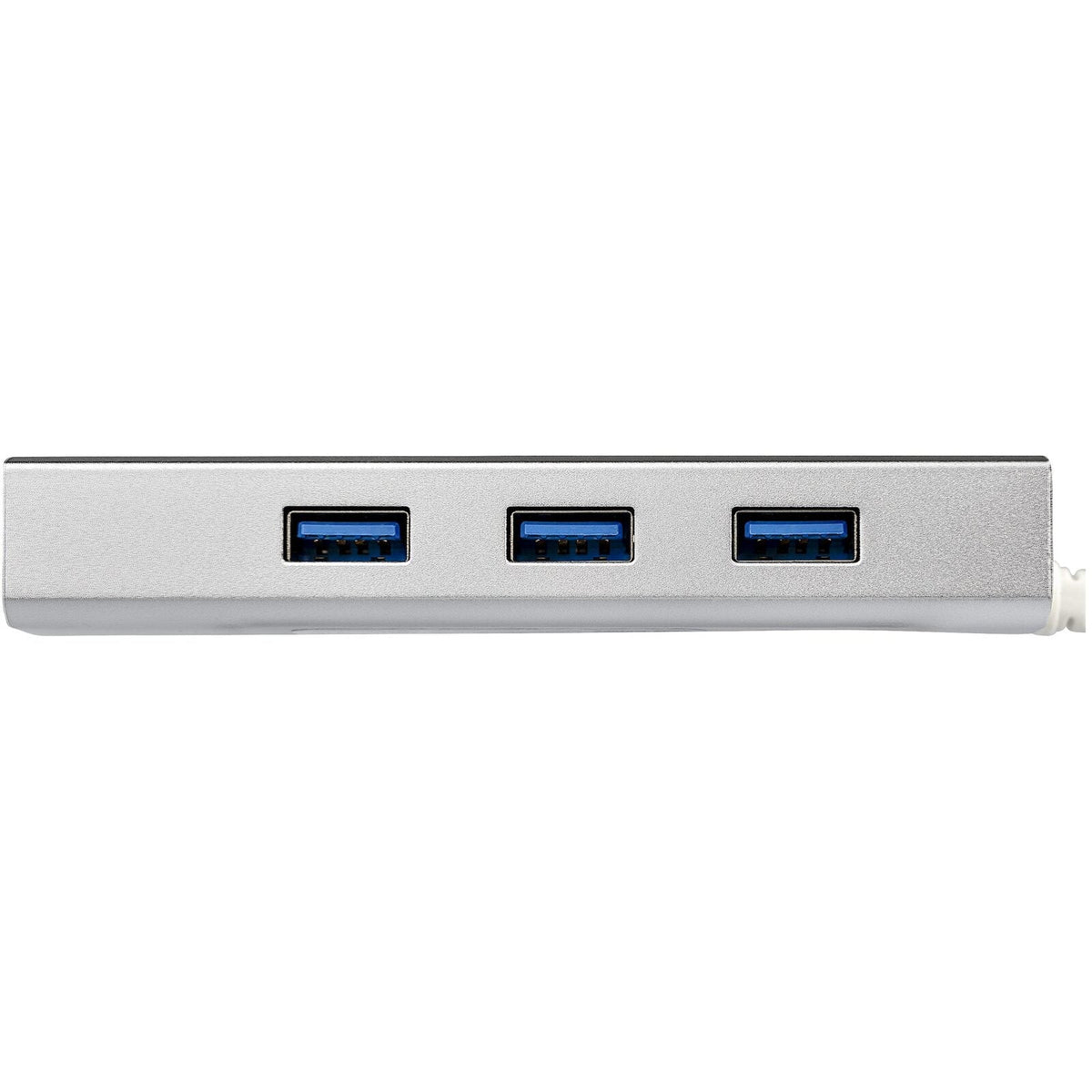 Star Tech 3Port USB Hub w/ Gigabit Network Adapter - Silver USB 3 Hub — image 5