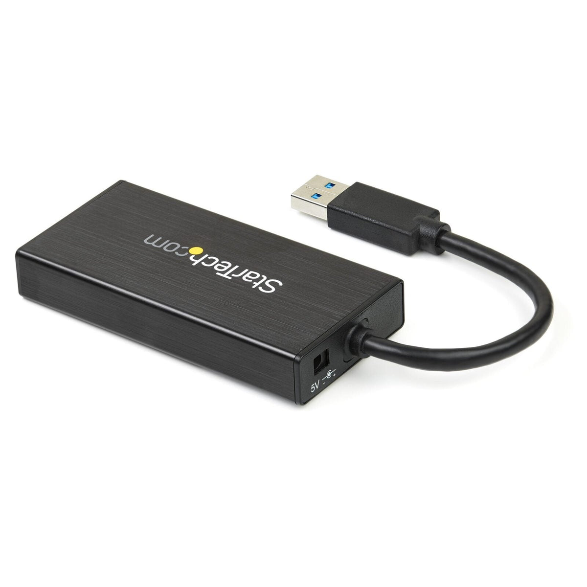 Star Tech 3-Port Portable USB 3.0 Hub & Gigabit Ethernet 2Gbps PC/Laptop BLK — image 2