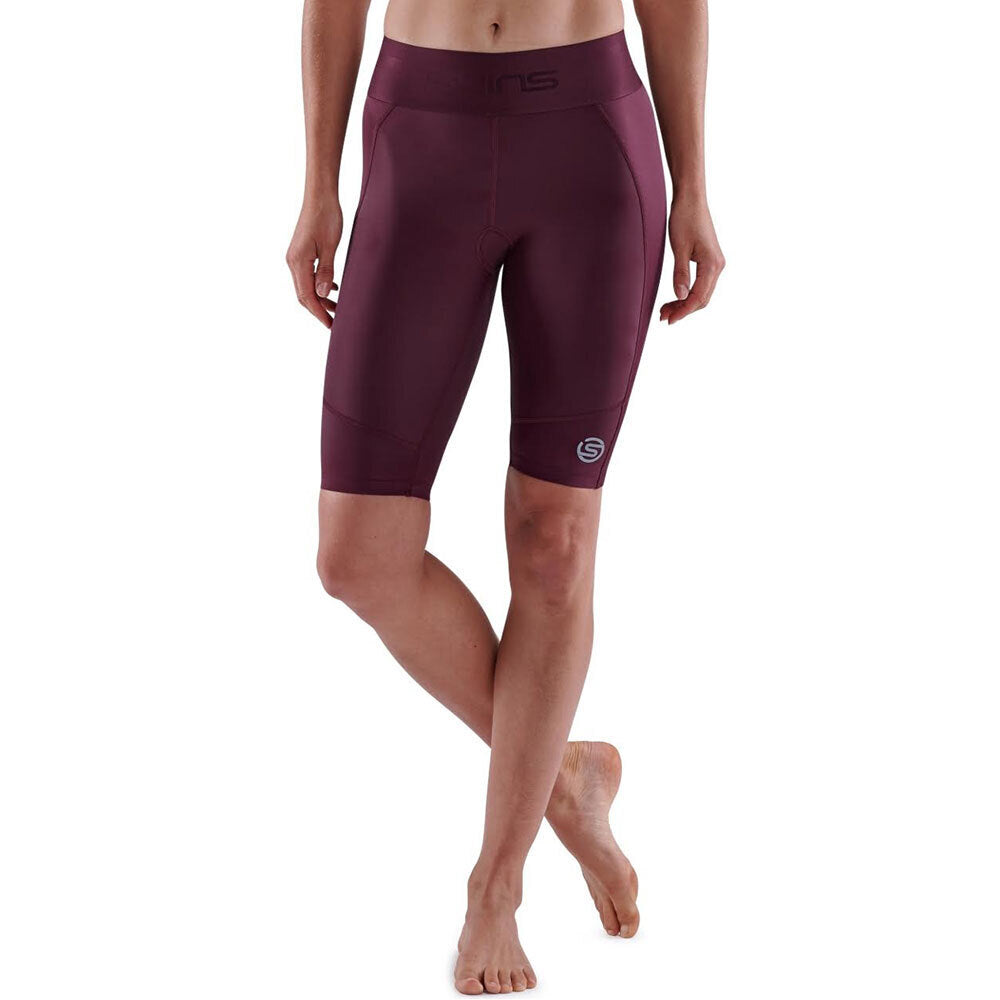 Skins Compression Series 3 Womens S Half Tights Activewear/Gym/Training Burgundy