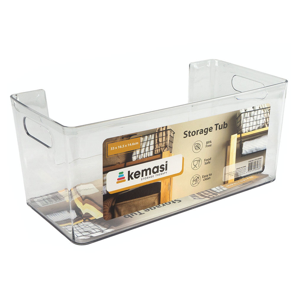 Kemasi Clear Pantry Storage Organisation Tub 33x16cm — image 2