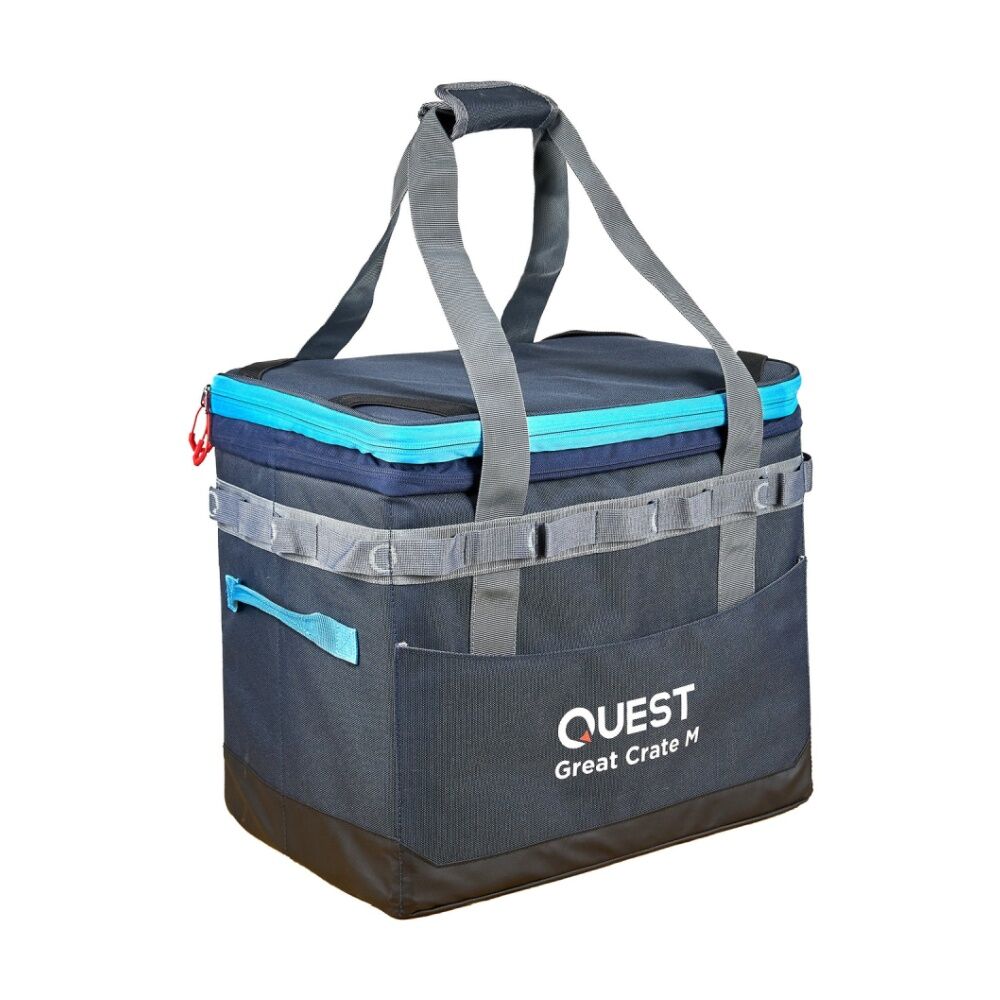 Quest Outdoors 36-47L Medium Great Crate Collapsible Camping Storage Expandable
