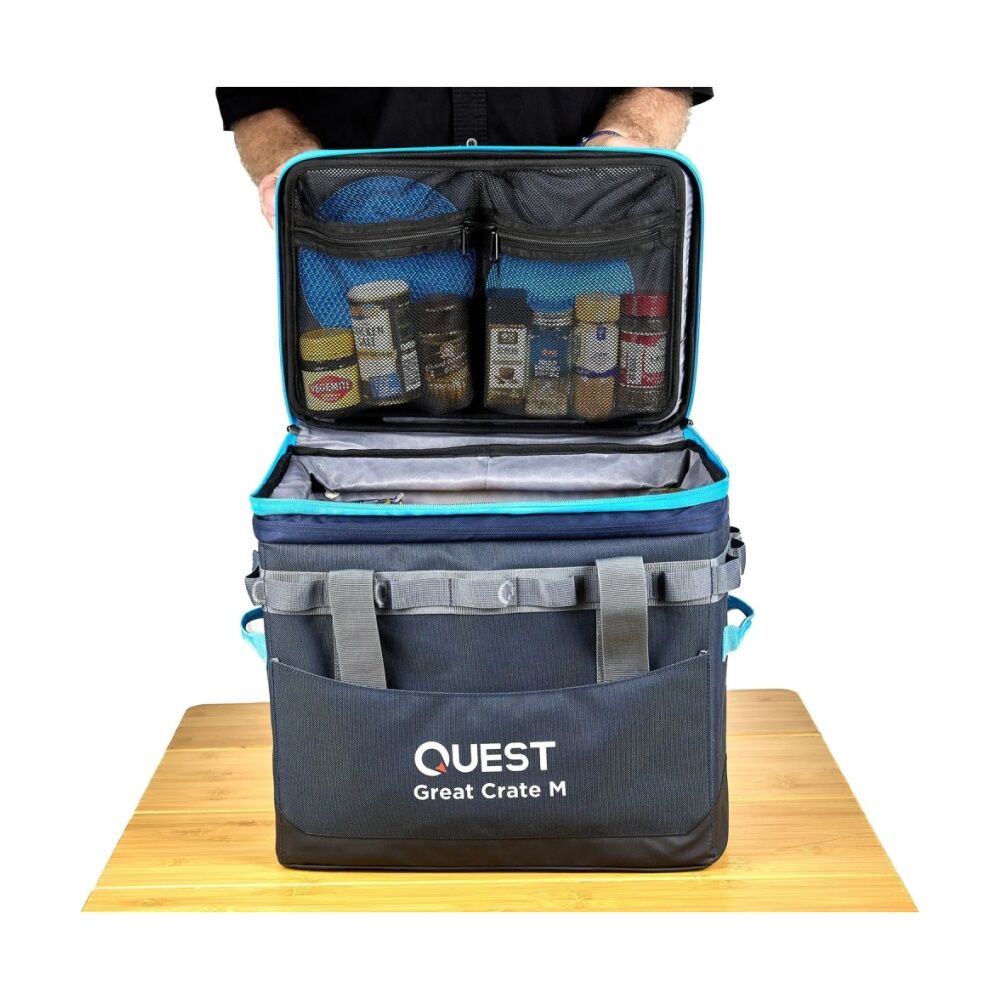 Quest Outdoors 36-47L Medium Great Crate Collapsible Camping Storage Expandable — image 6