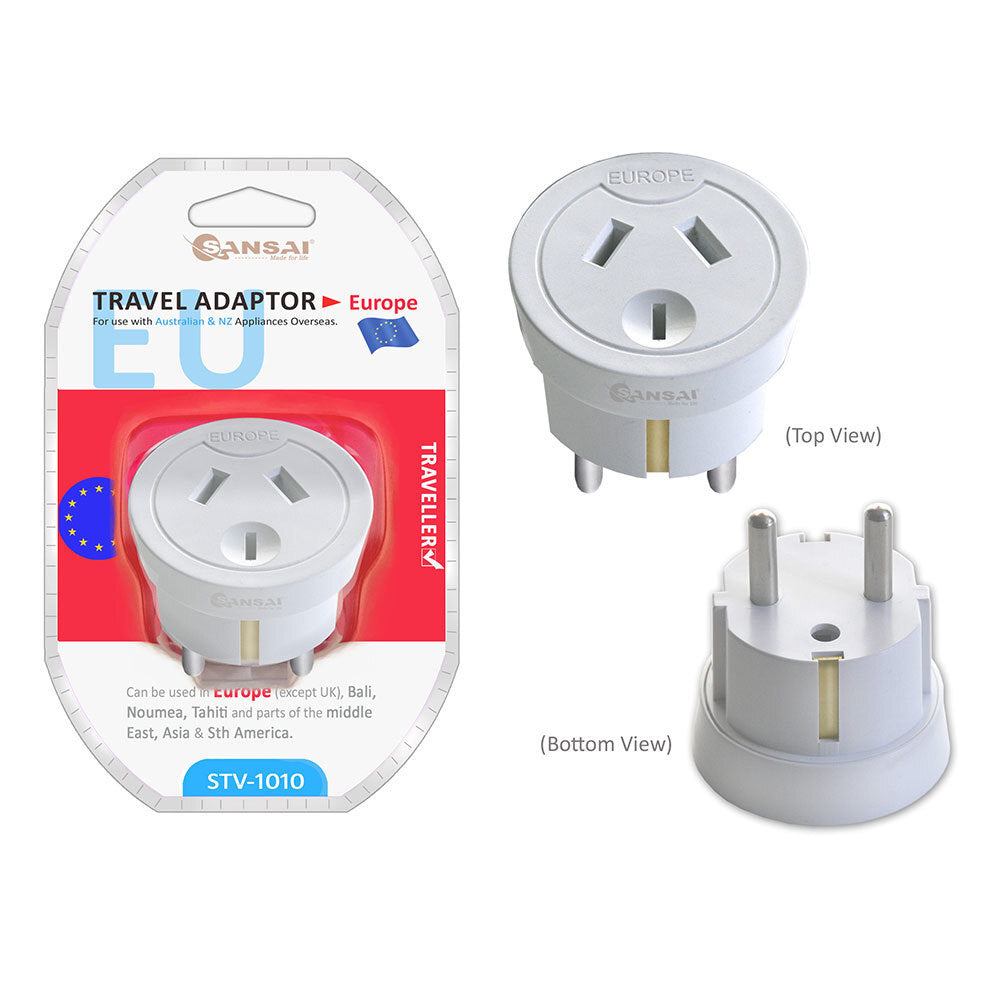 Sansai Travel Power Adapter Outlet AU/NZ Socket to Plug Asia EU/Bali/Middle East — image 2