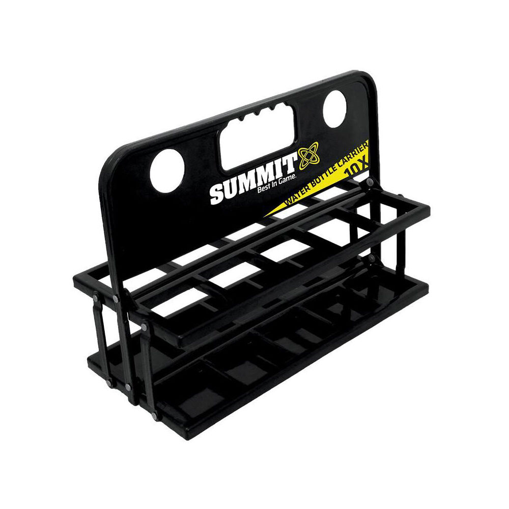 Summit Global 10-Bottle Portable Foldable Water Bottle Carrier/Holder Black