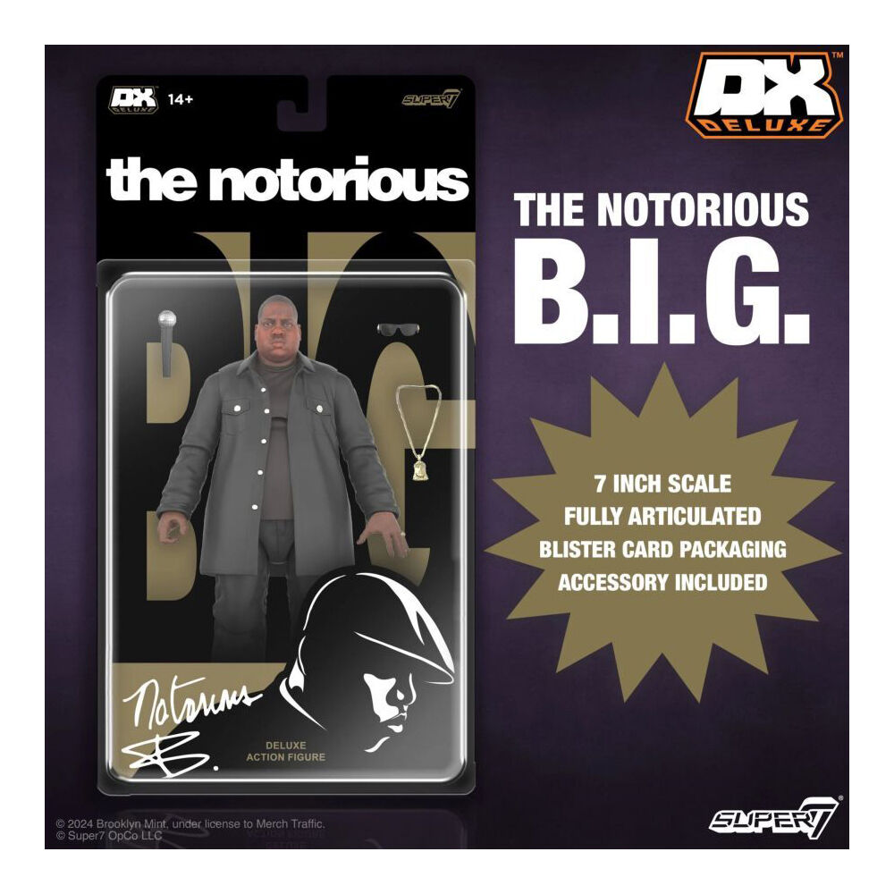 Super7 Notorious BIG Biggie Deluxe Action Figure Display Statue 7in 14y+ — image 4