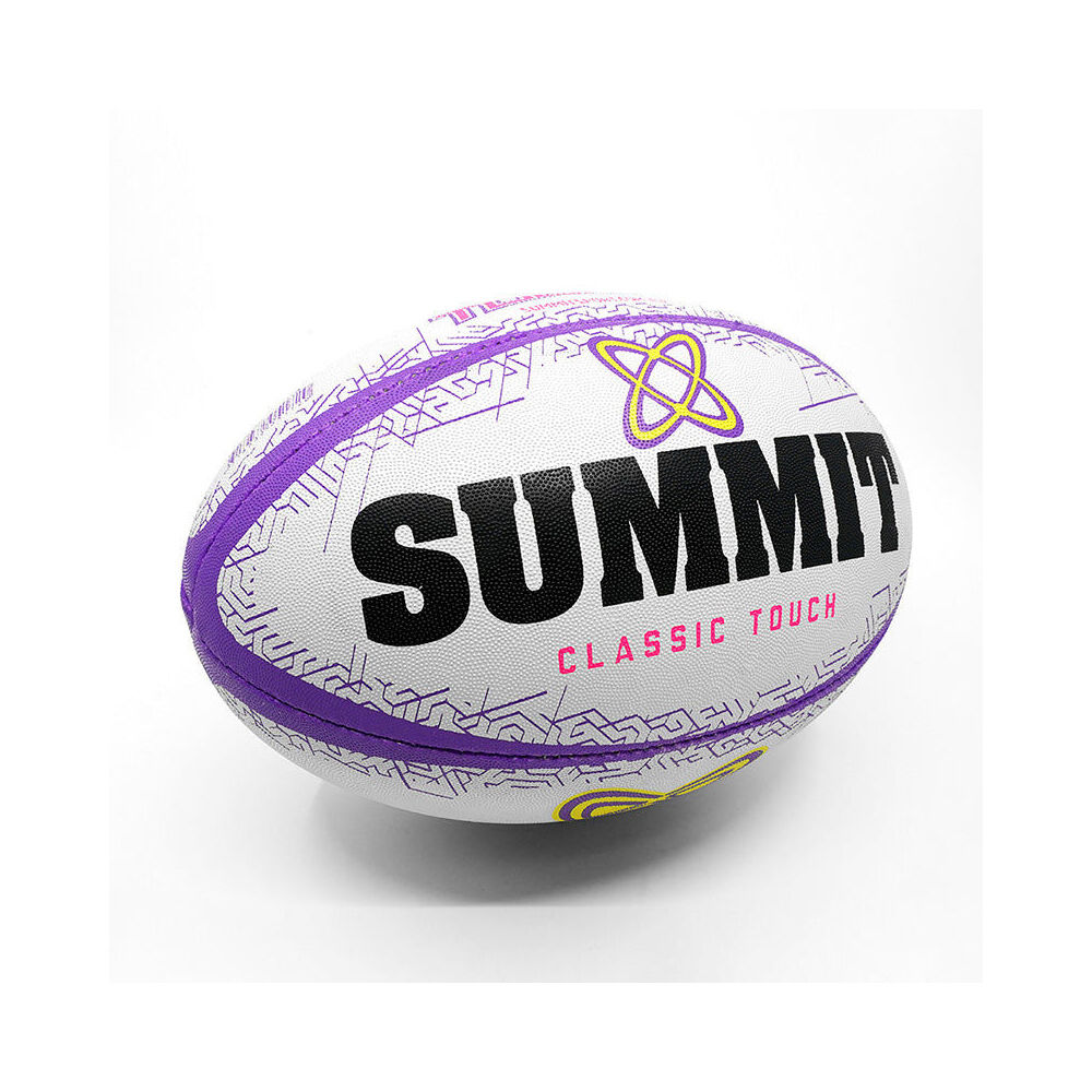 Summit Global Classic Grip Touch Synthetic Rubber Rugby Ball Size 5 Purple — image 2