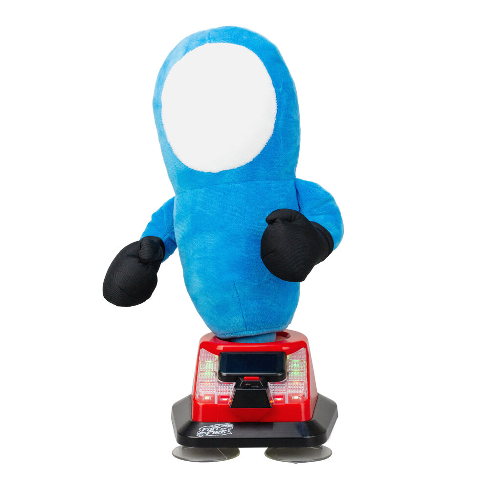 Silverlit Power Fist Game Punching 34cm Plush Toy Stress Relief 5y+ Blue