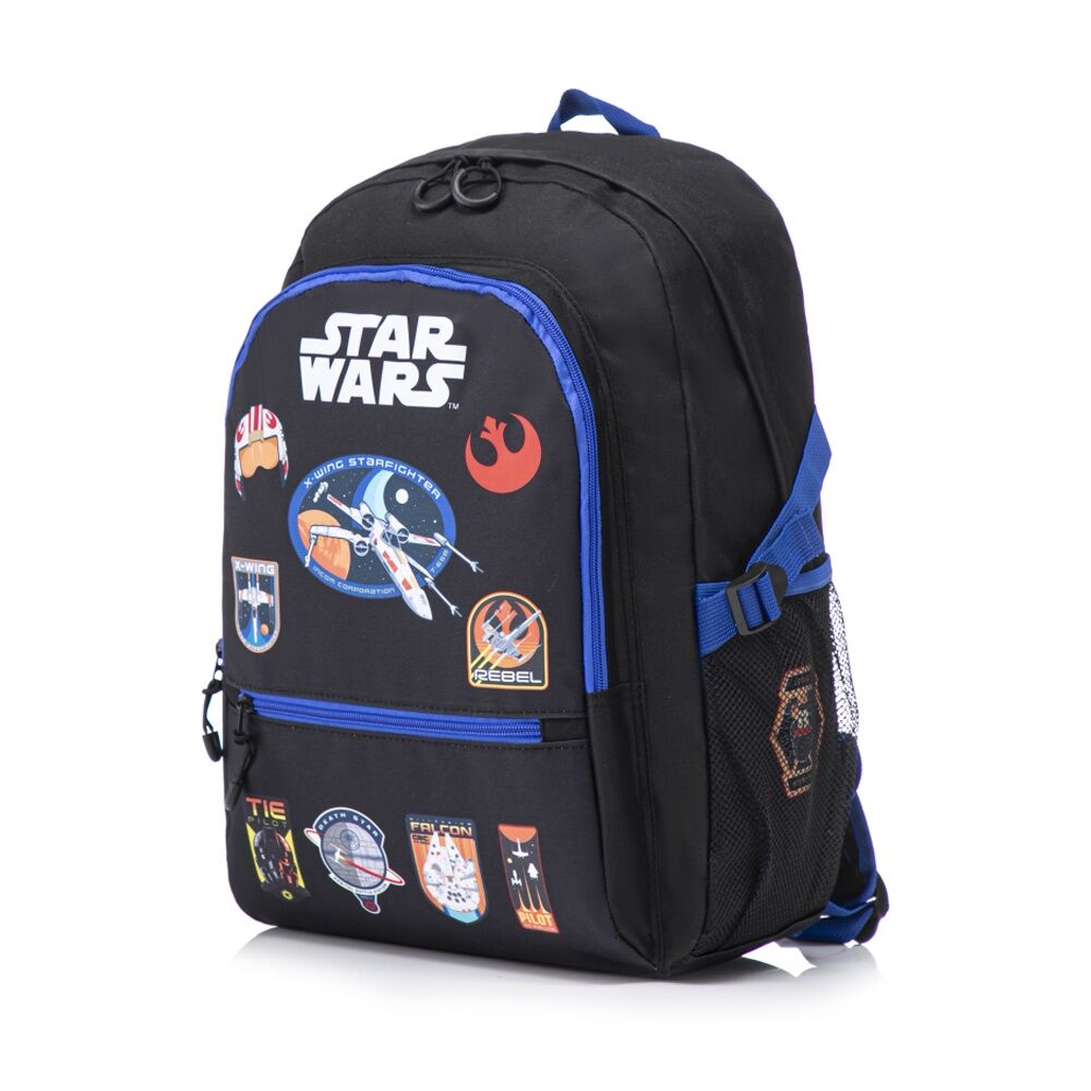 Star Wars Teen Backpack Kids School Bag With Mesh Side Pockets 44cm Fabric