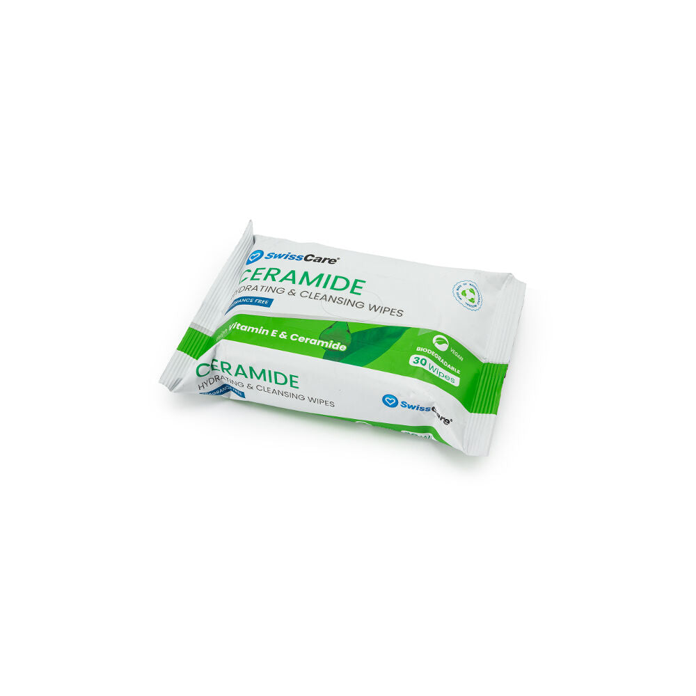 Swisscare Ceramide Hydrating & Cleansing Makeup Wipes Fragrance-Free (30 Pieces) — image 2