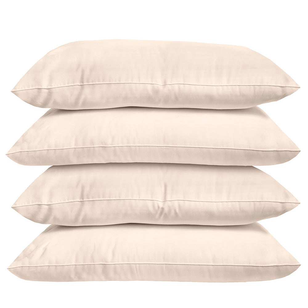 Bambury Home Plain Dyed Standard Pillowcase Sand 48 x 74cm