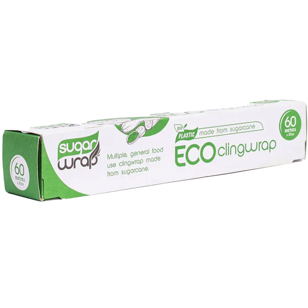 Sugarwrap Eco Durable Sugar Cane Thin Cling Film Plastic Wrap 30cm x 60m — image 3