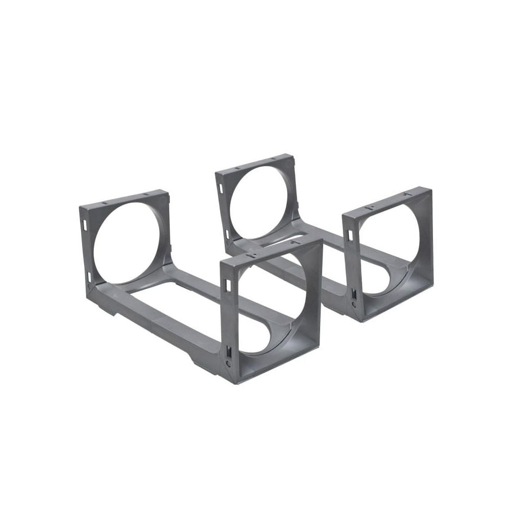Stakrax Wine Bottle Storage Modules Cellar Rack Accessory Set Silver (8 Pieces) — image 2