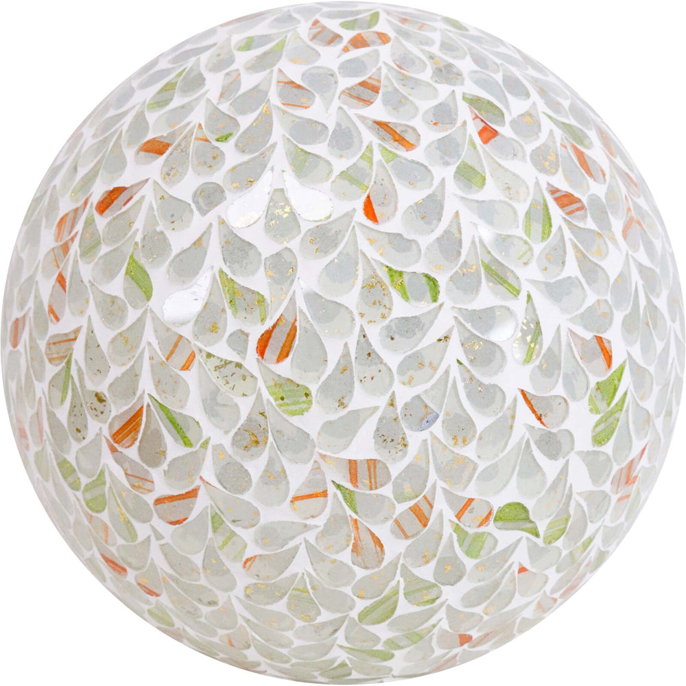 LVD LED Glass Ball Mosaic Mixed Med Home/Room Xmas Ornament Decor 20x20cm