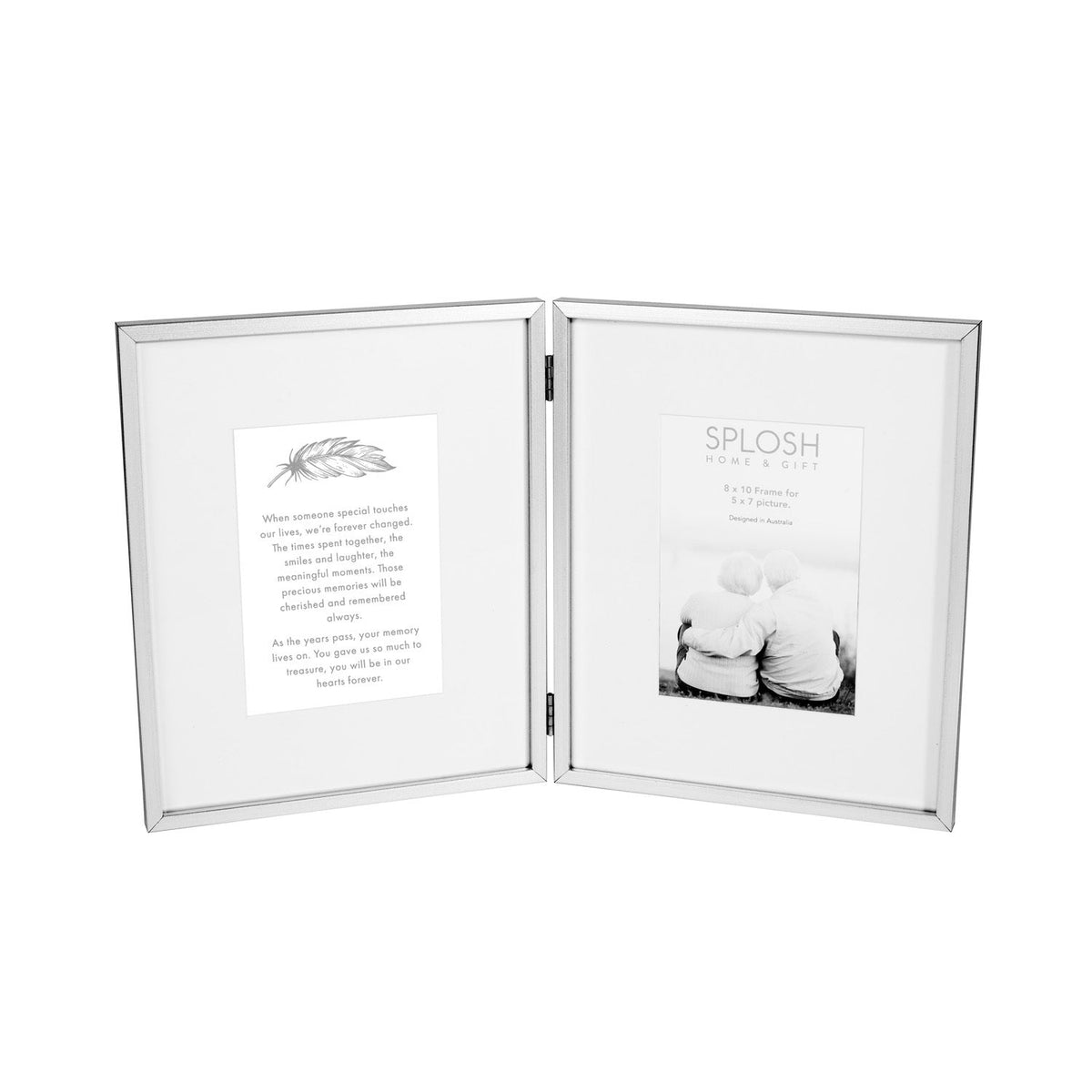 Splosh Sympathy In Loving Memory Photo Frame/Double Picture Display 29x47cm