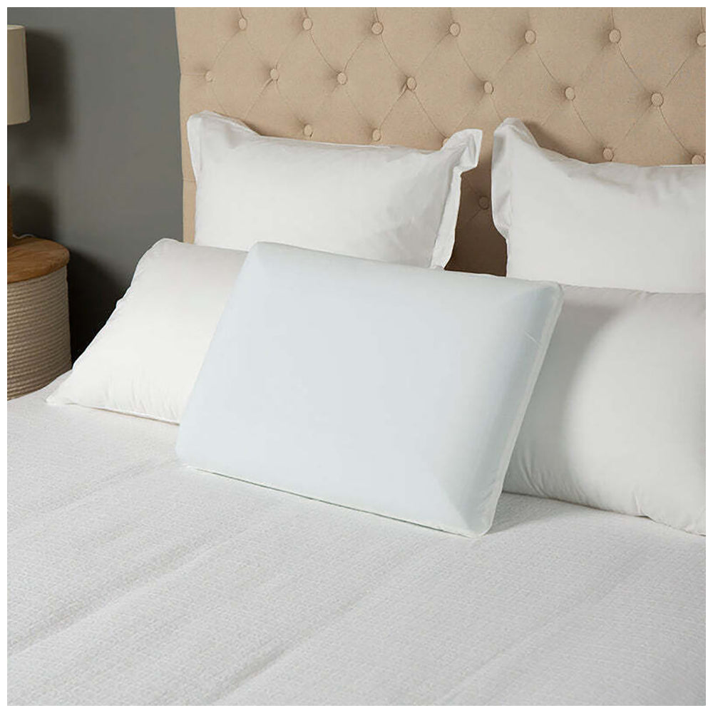 Tontine 58x38cm Comfortech Gel Infused Memory Foam Pillow Medium Height White — image 3