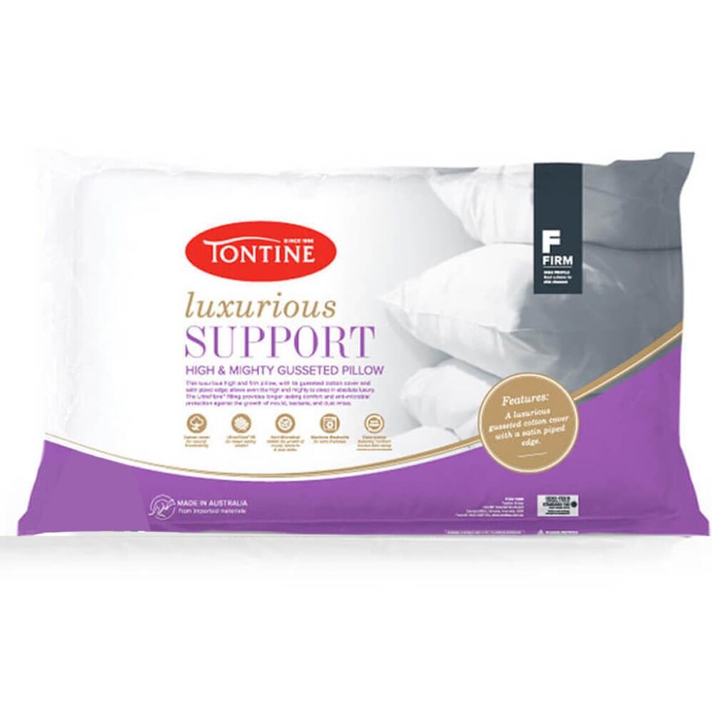 Tontine Luxurious Support High & Firm Sleeping Pillow Cushion Rectangle (4 Pack) — image 2