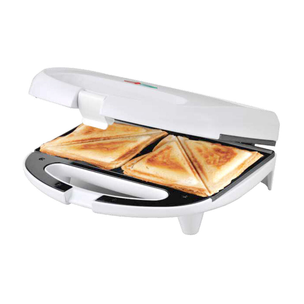 Tiffany Non Stick 750W 2 Slice Bread/Jaffle Electric Sandwich Press Maker White — image 2