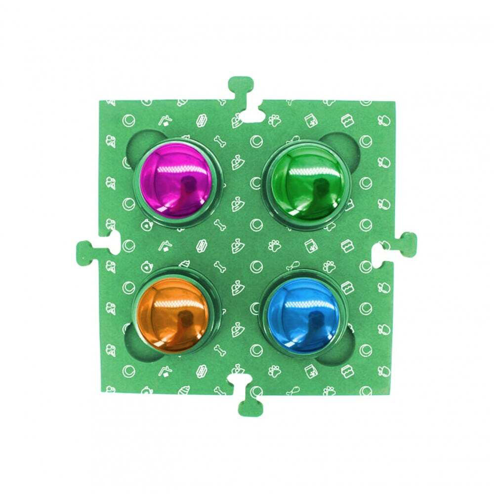 Tech4pets Mat Board Organiser Storage Holder For Talking Buttons/Floor (2 Pack) — Green