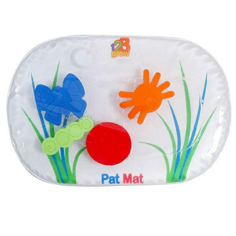 123grow 123 Grow 38x23cm Pat Mat Junior Water-Filled Fun Bugs Interactive for Baby 6m+