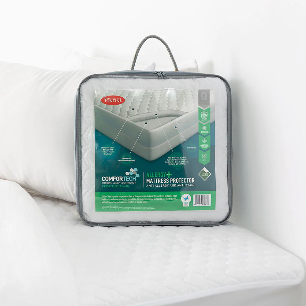 Tontine Comfortech Bed Comfort Plus Mattress Protector Anti Allergy — image 2