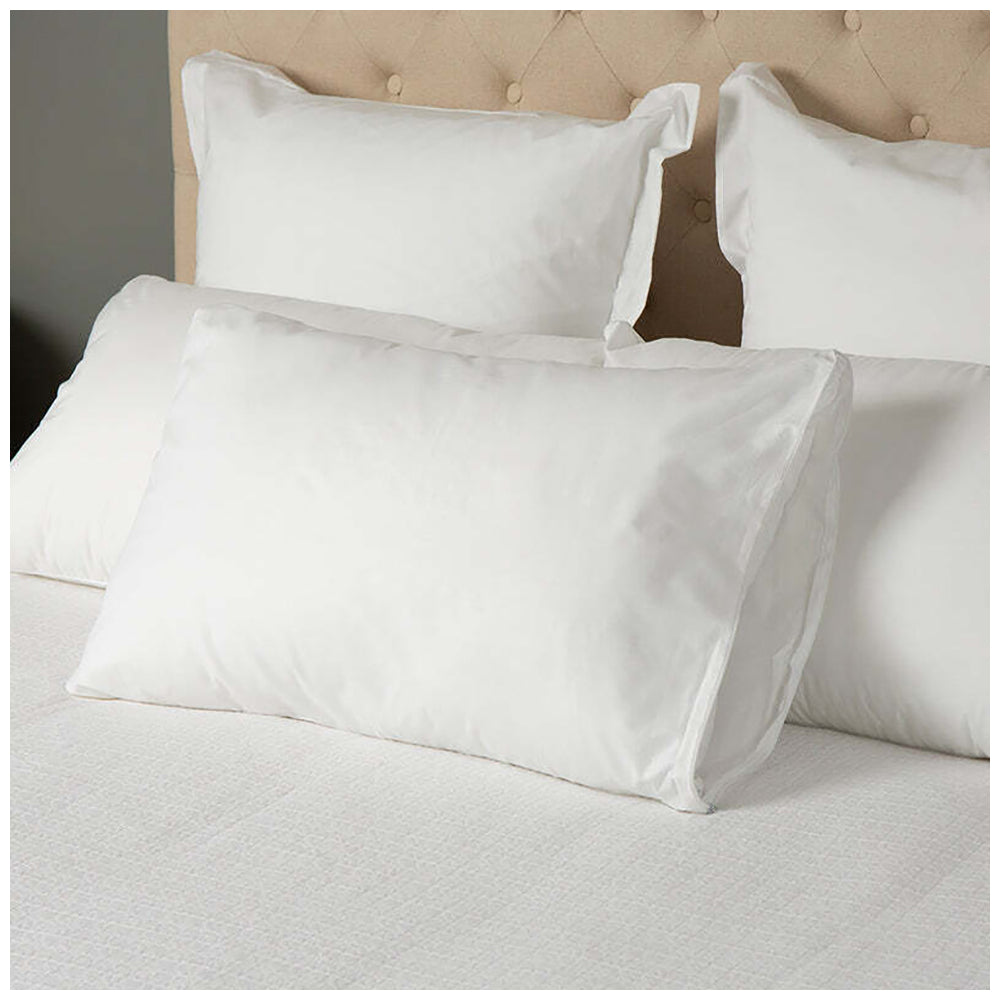 Tontine 46x72cm Comfortech Classic Cotton Pillow Protector Home Bedding WHT (2 Pieces) — image 2