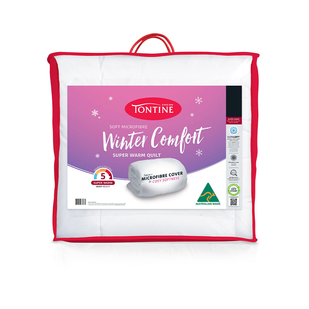 Tontine Winter Comfort Quilt/Doona Bed Super Warm Home Bedding — Queen