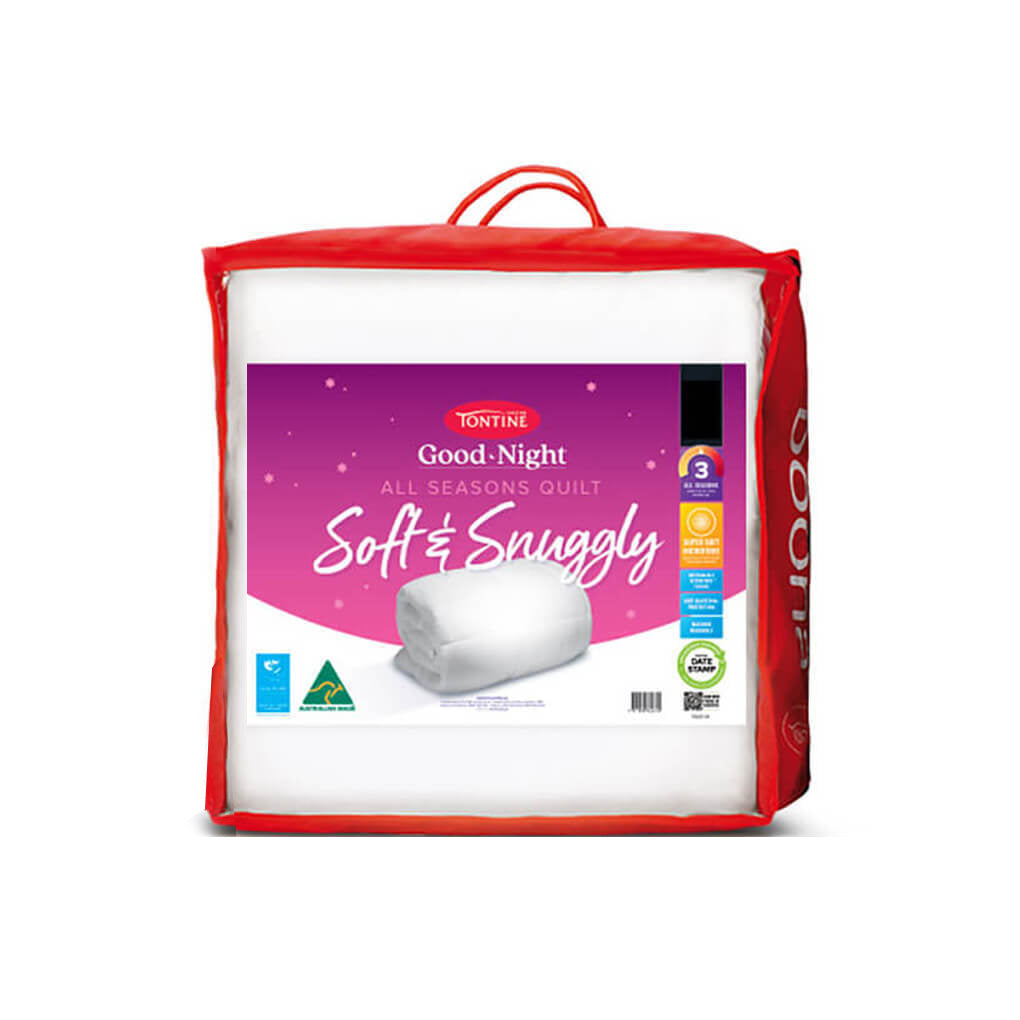 Tontine Good Night Soft/Snuggly Quilt/Doona All Seasons Bed Home Bedding — Double