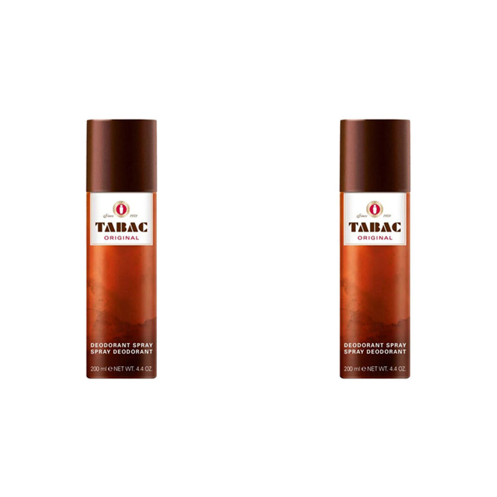 Tabac Antiperspirant Spray Underarm Fragrance Odour Protection 200ml (2 Pack)
