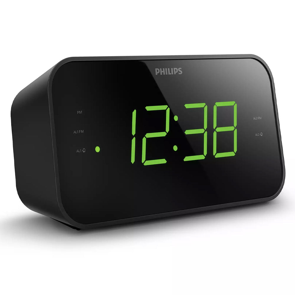 Philips 3000 Series 18cm Digital Clock/FM Radio w/ Dual Alarm/LED Display Black — image 3