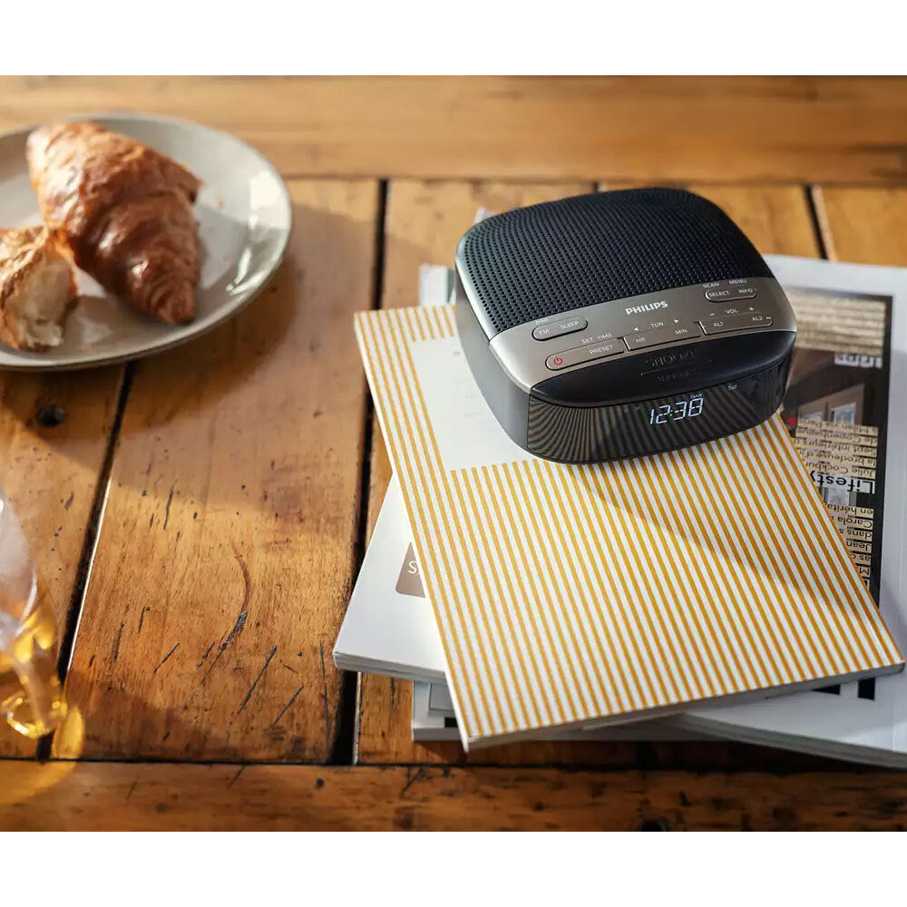 Philips 13cm Black LCD Digital Dab+/fm/dab Clock Radio/Dual Alarm/Tuner/Timer — image 7