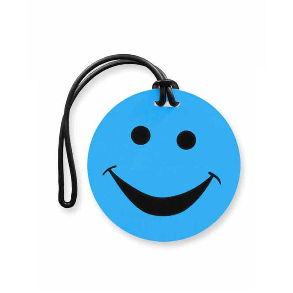 Tosca Smiley Travel Luggage Suitcase Personal Information Bag Tag — Blue