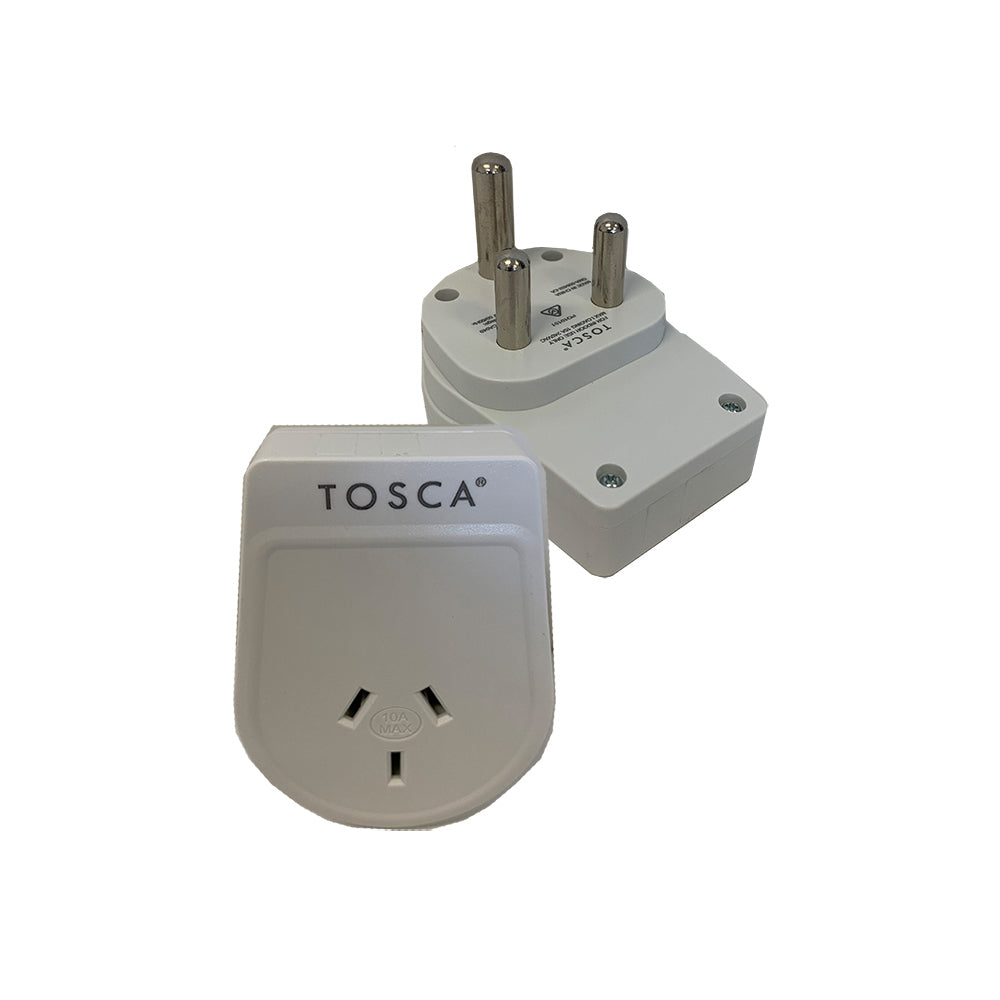Tosca OB Travel Power Adapter Converter Plug - South Africa Compatibility
