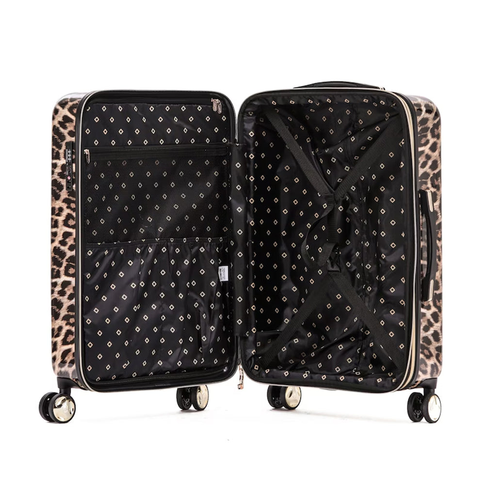 Tosca Wheeled Suitcase Luggage Set - Leopard Print (3 Pieces) — image 3