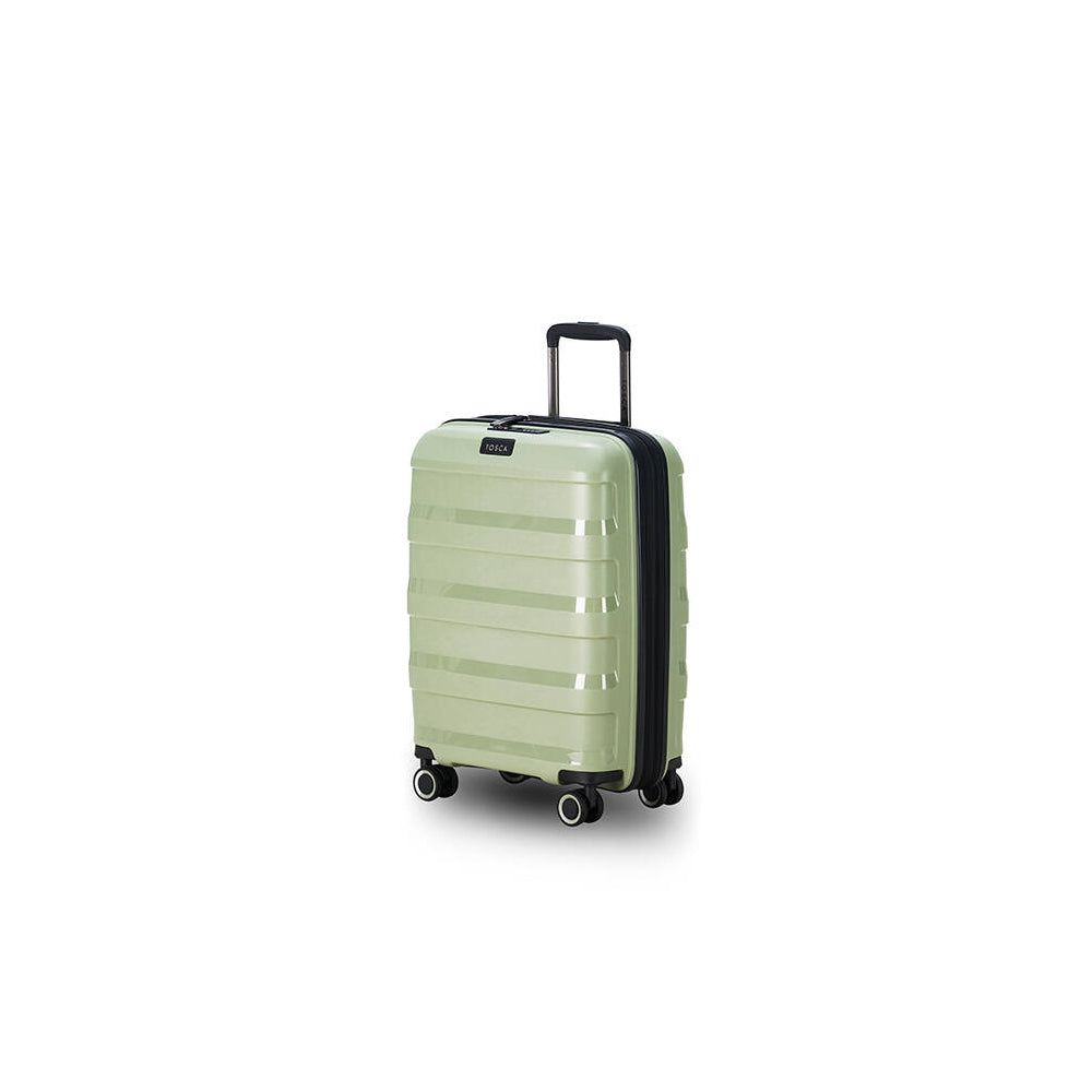 Tosca Comet PP 20" Suitcase Luggage Carry On Travel Hard Case Trolley Sage — image 2