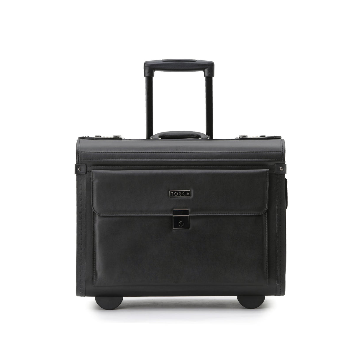 Tosca Pilot Wheeled Professional Business/Laptop Luggage Suitcase Bag Black