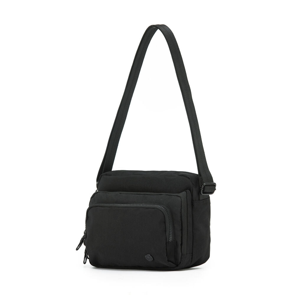 Tosca Anti-Theft RFID Blocking Shoulder Travel Bag 25x20cm Slash Proof — Black