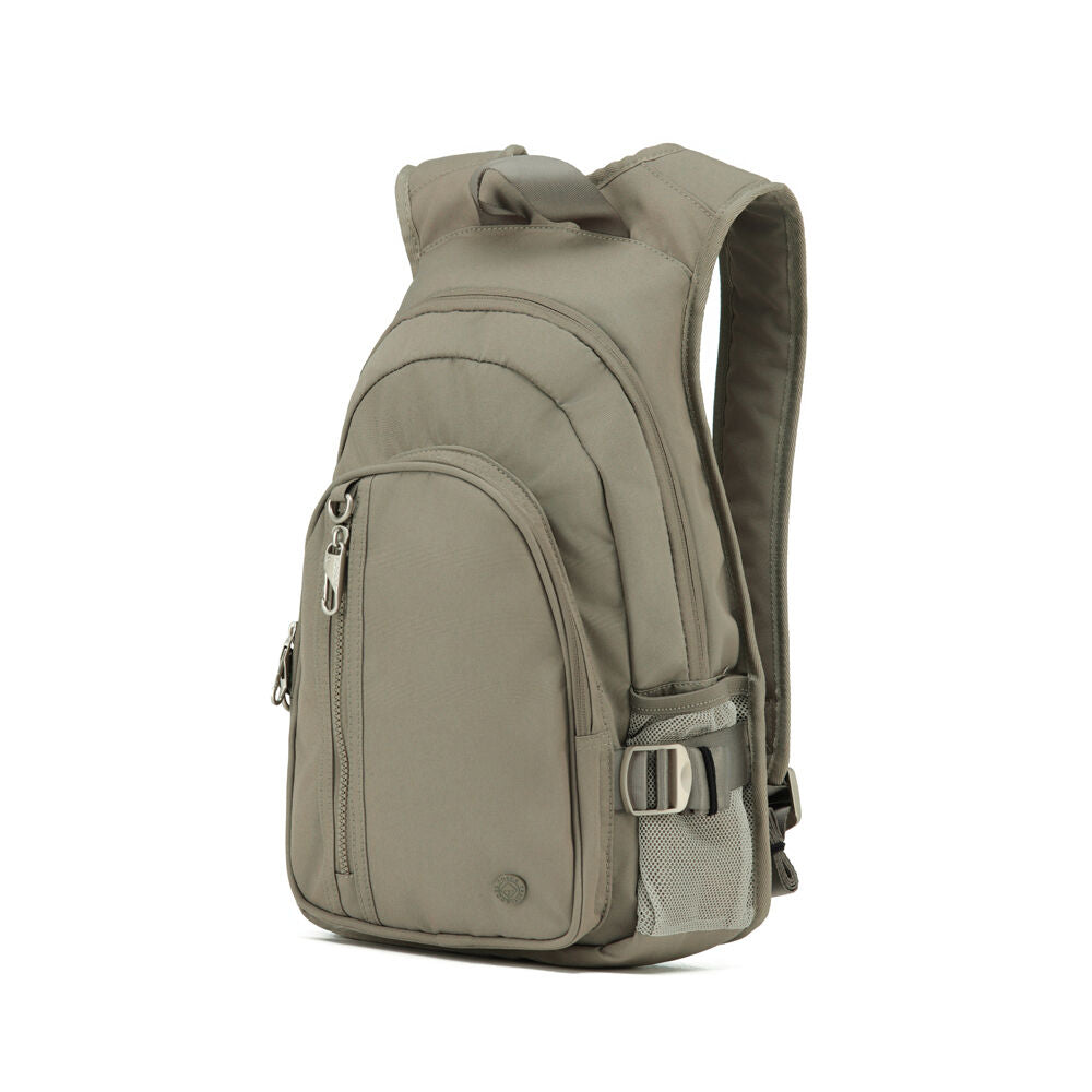 Tosca Anti-theft Rfid Blocking Travel Backpack 25x42cm Slash Cut Proof — Taupe