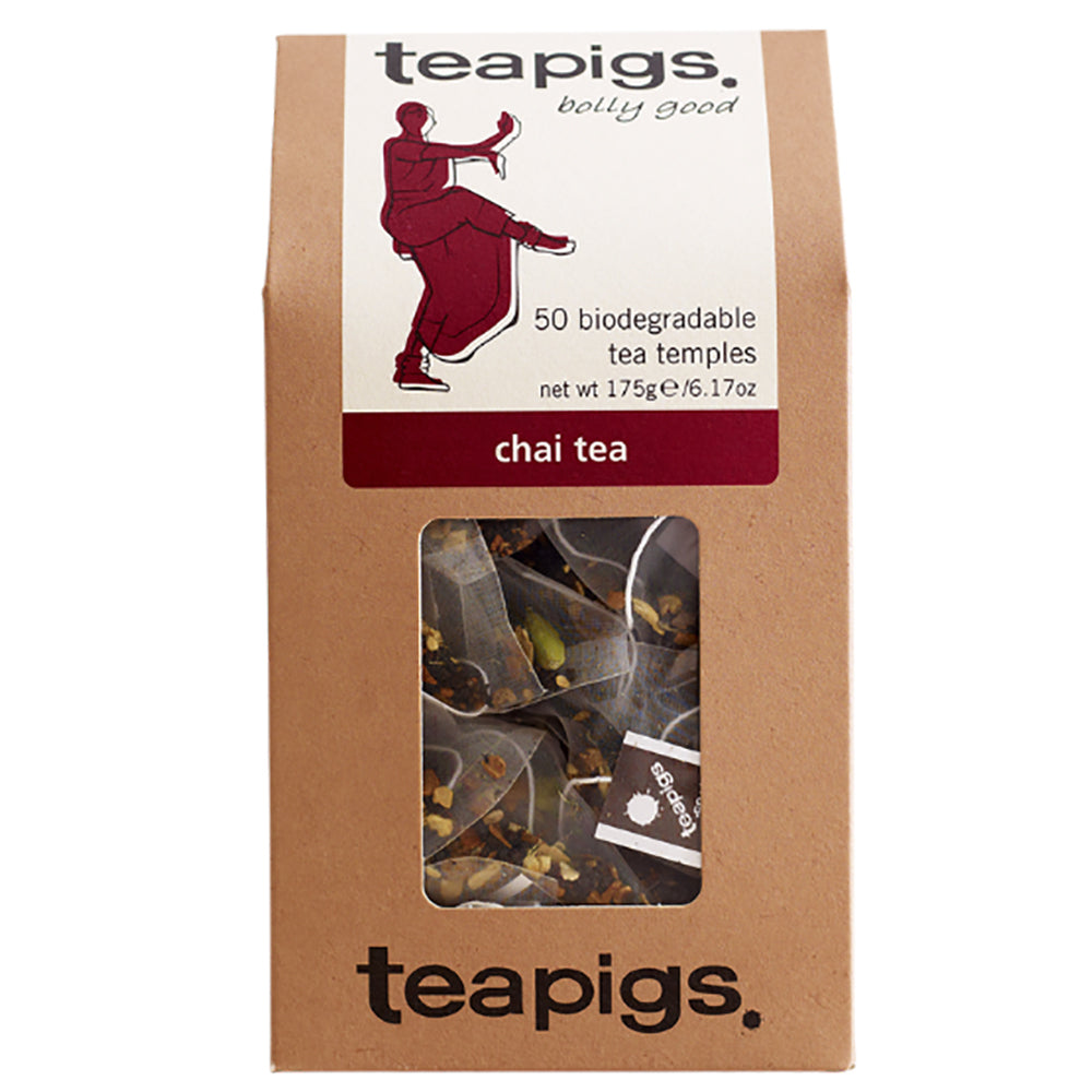 Teapigs Chai Tea Drink/Beverage Temples/Tea Bags (50 Pieces)